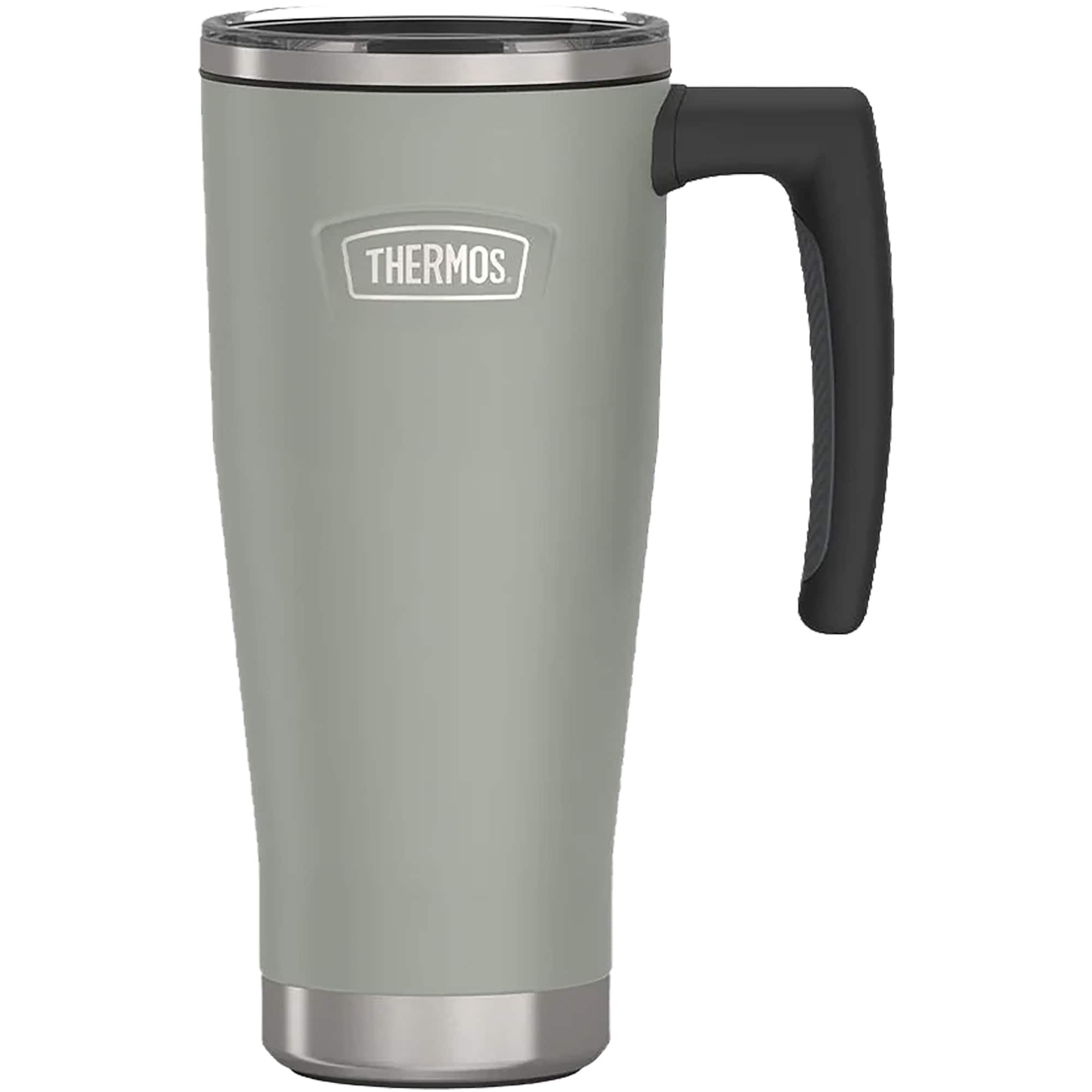 Front. Thermos - Thermos 18 oz. Icon Vacuum Insulated Stainless Steel Mug - River Rock - River Rock.