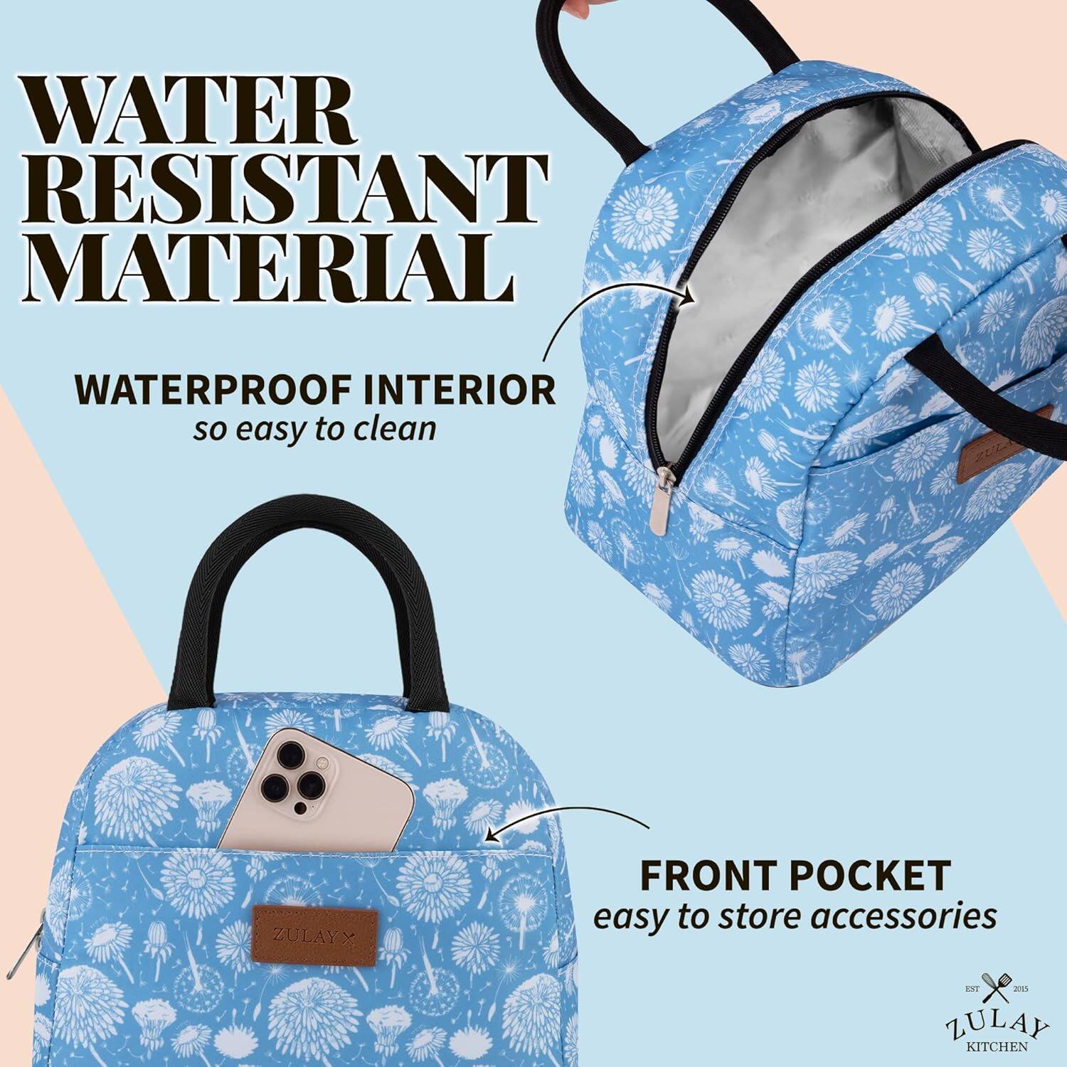 WATER RESISTANT MATERIAL

WATERPROOF INTERIOR so easy to clean

FRONT POCKET easy to store accessories

ZULAY KITCHEN