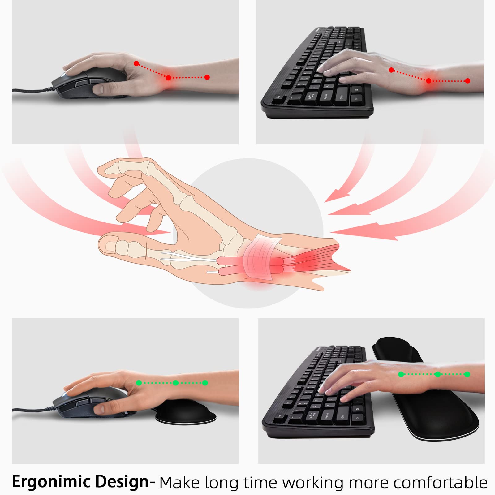 Ergonomic Design - Make long time working more comfortable