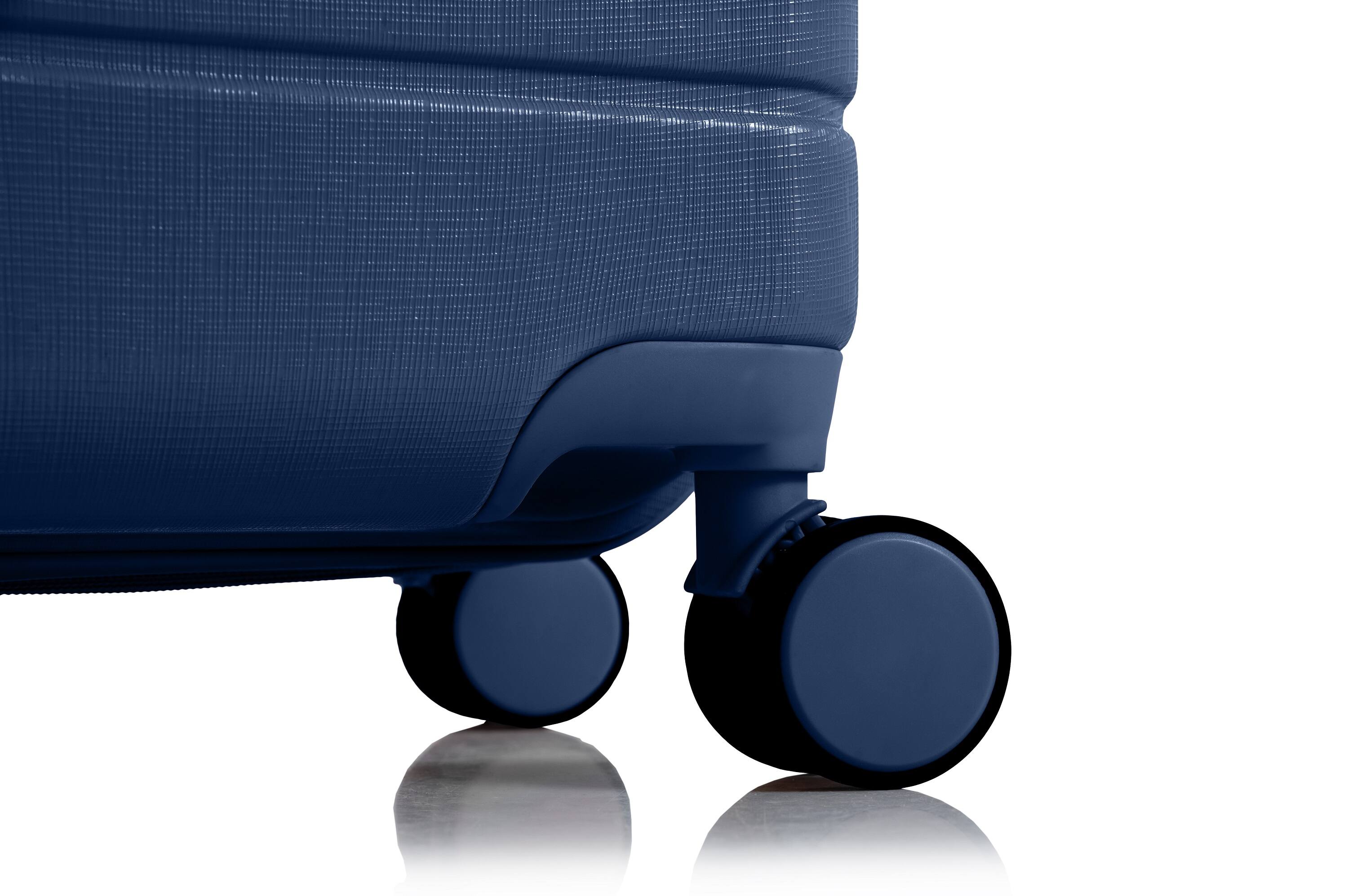 Alt View 1. Champs - Linen 3-Piece Hardside Luggage Set - Navy.