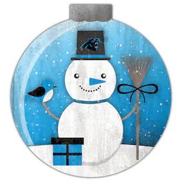 Fan Creations - Carolina Panthers 12'' Snow Globe Wall Art - Multicolor