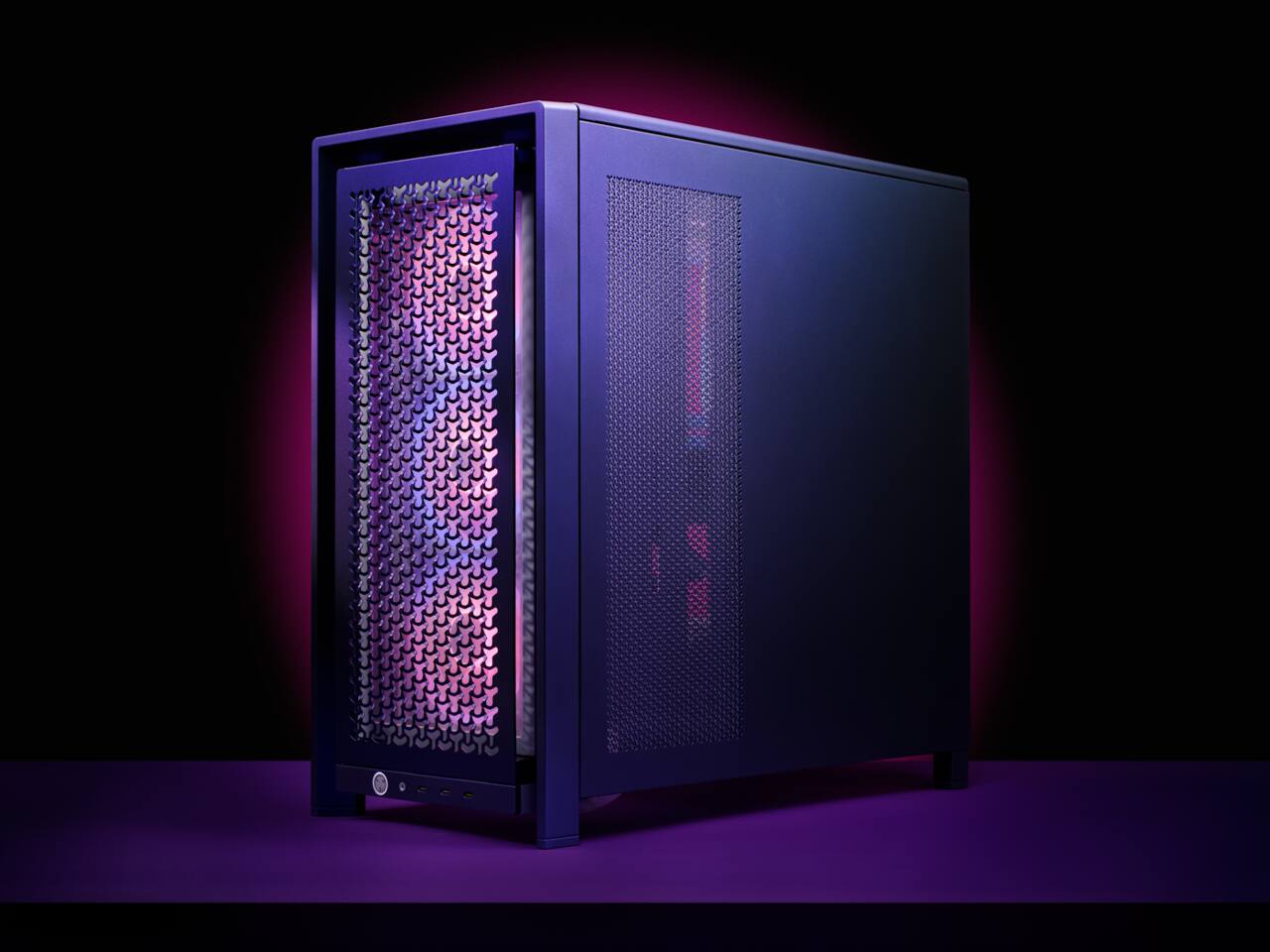 Alt View 7. CORSAIR - CORSAIR FRAME 4000D Modular Mid-Tower PC Case - Vault Series, InfiniRail Fans, 360mm Radiator Support - Black.