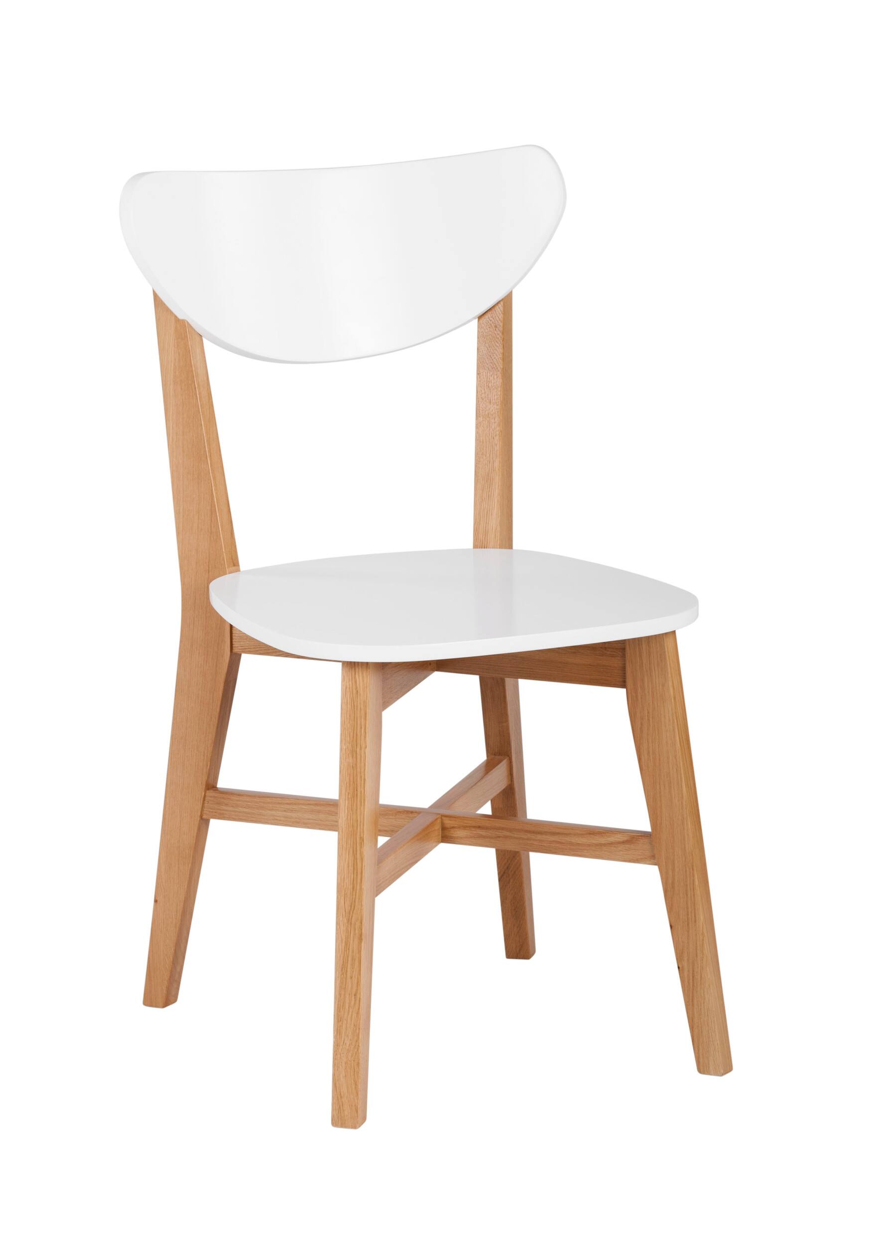 Front. Universal Expert - Abacus Modern Wood Chair - Oak and White.