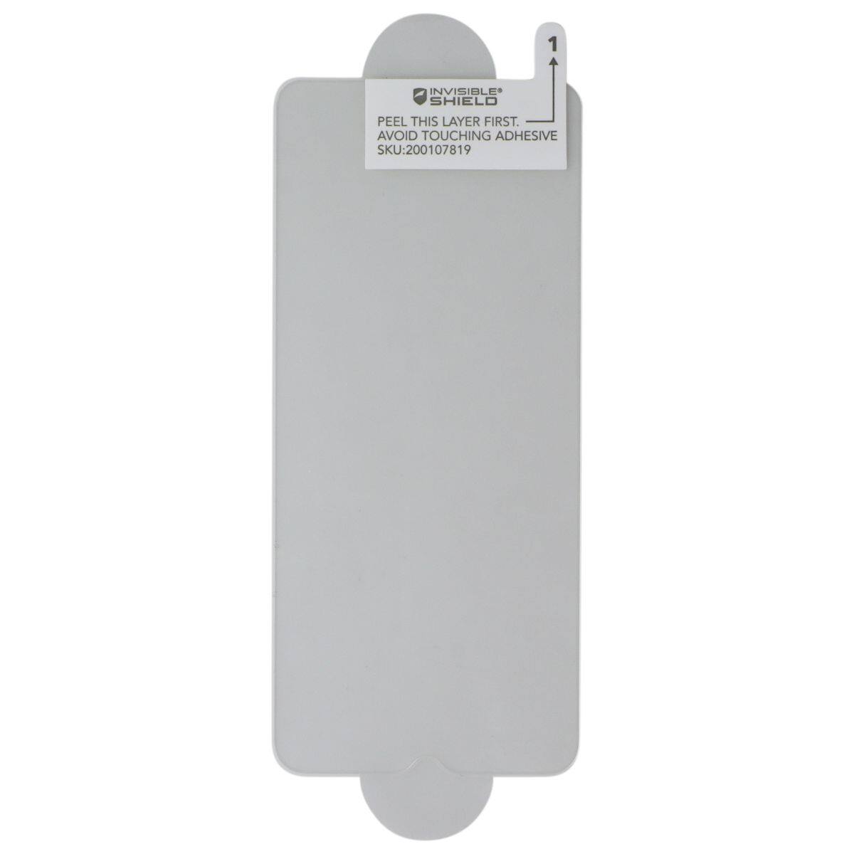 1 INVISIBLE SHIELD  
PEEL THIS LAYER FIRST.  
AVOID TOUCHING ADHESIVE  
SKU: 200107819