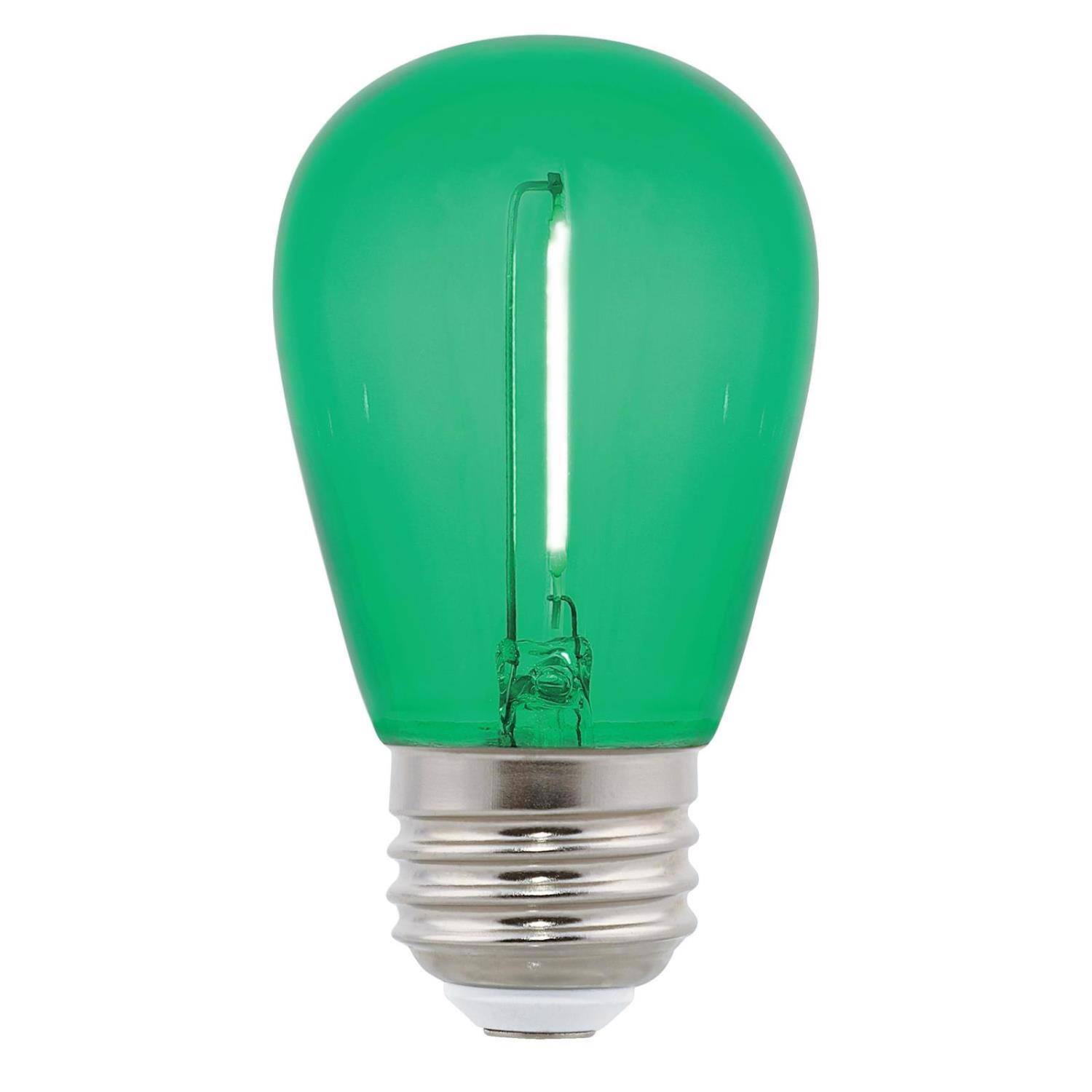 Westinghouse Edison Style S14 E26 (Medium) LED Bulb Green 40 Watt ...