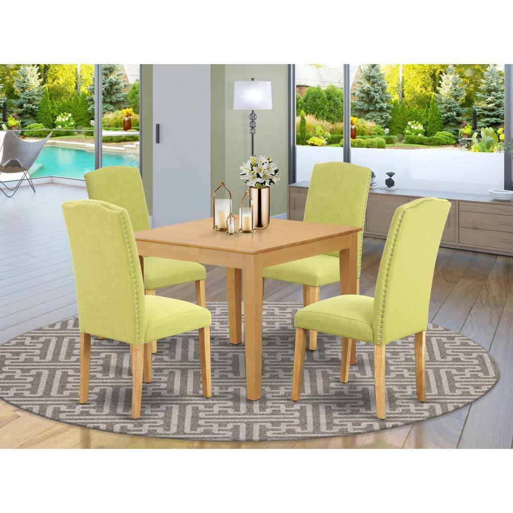 Left. East West Furniture - Dining Room Set Oak - Oak.