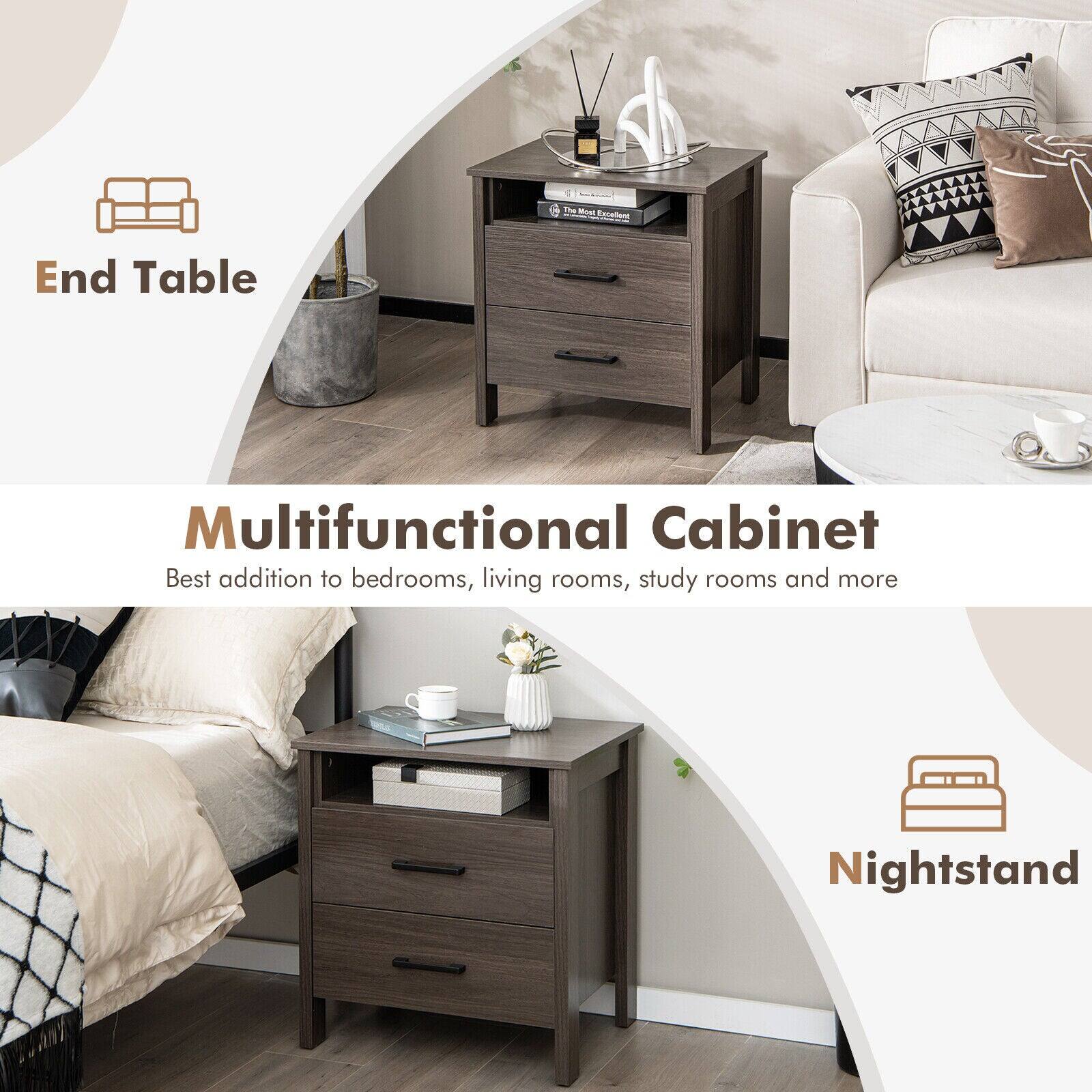 The Multifunctional Cabinet is the best addition to bedrooms, living rooms, study rooms, and more. It can serve as an End Table or a Nightstand.