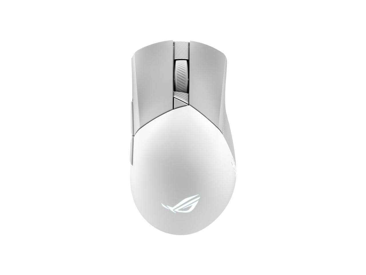 Front. ASUS - Asus ROG Gladius III Wireless Mouse - 36000 DPI, 6 Buttons, 2.4GHz/Bluetooth/Wired, White - White.