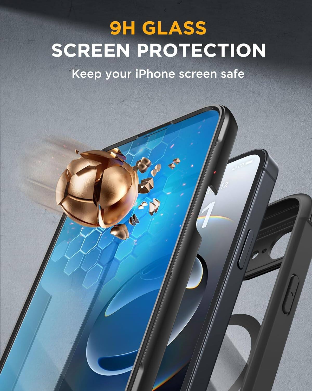 9H GLASS SCREEN PROTECTION  
Keep your iPhone screen safe