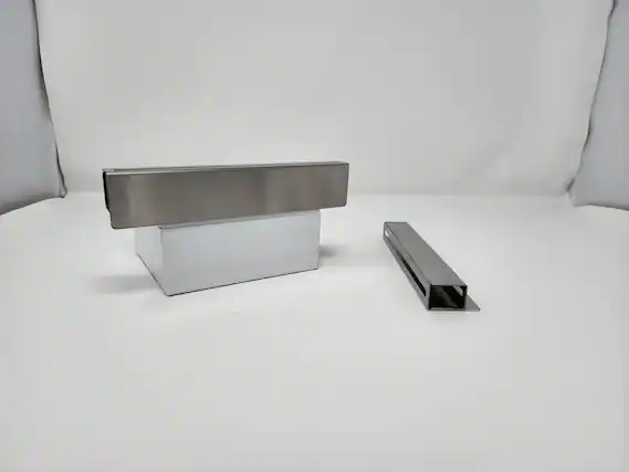 Front. Microvisor - Adapter for Samsung OTR With Center Filter On Tray - Stainless Steel.