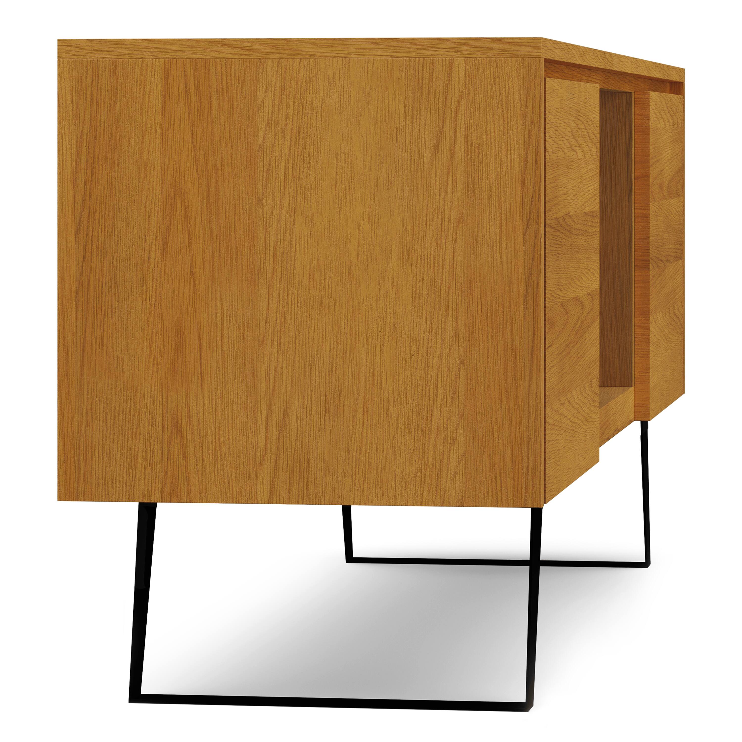 Alt View 6. Simpli Home - Lowry TV Media Stand in Oak - Oak.