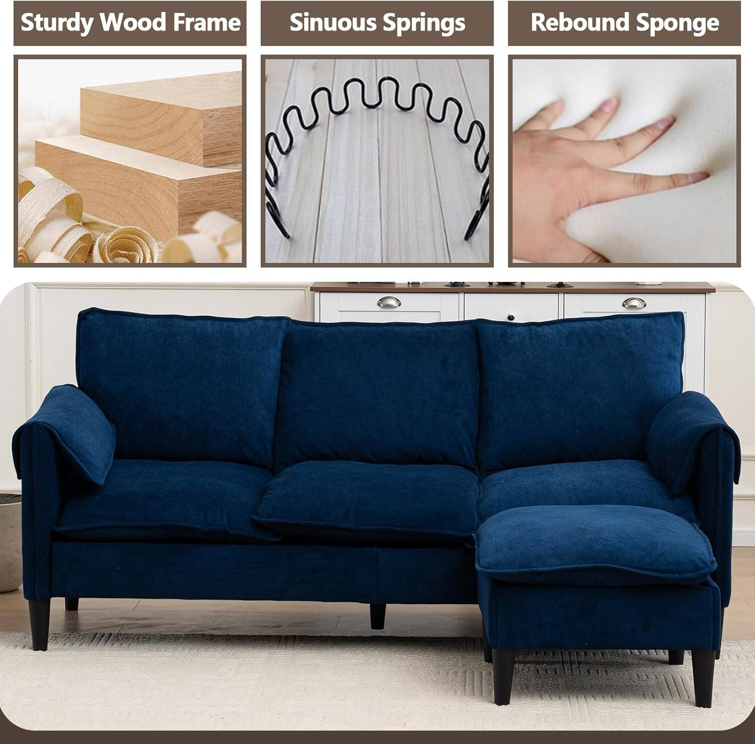 Sturdy Wood Frame  
Sinuous Springs  
Rebound Sponge