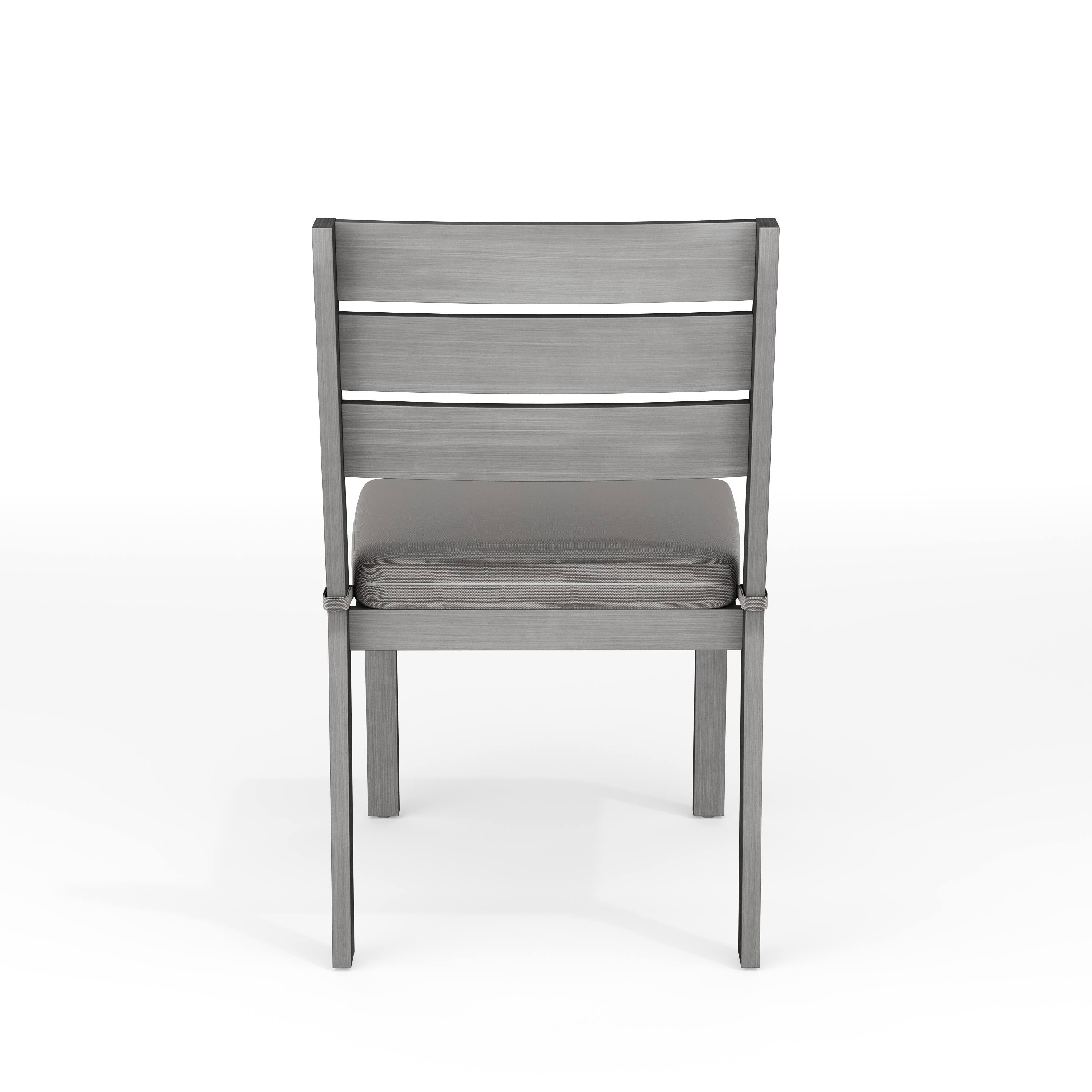 Alt View 5. Martha Stewart - All-Weather Patio Set with 36" Round Trestle Base Table and 4 Stack Chairs - Gray.