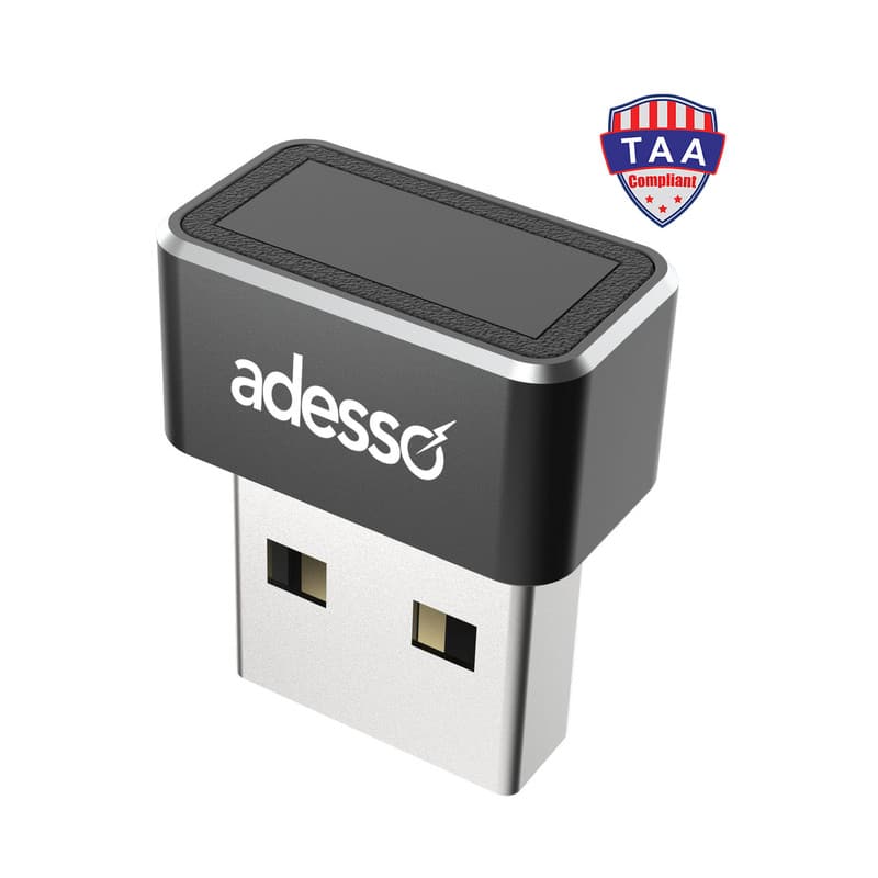 Adesso - USB-A Fingerprint Reader with Windows Hello and AES-256 Encryption - Black price history on PriceWatchPro