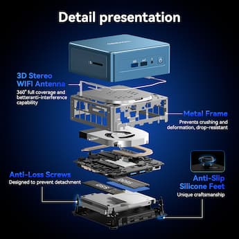 GEEKOM IT12 Mini PC, 12th Gen Intel i3 12300HE Mini Computers GEEKOM IT12 Mini PC, 12th Gen Intel i3 12300HE Mini Computers