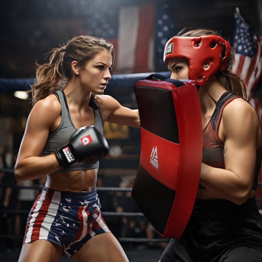 Amber Sporting Goods Curved Body Punching Shield 25"x16"x5" for Boxing ...