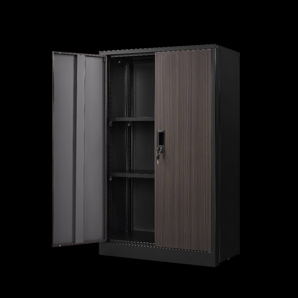 Left. Loheer - Loheer Metal Storage Cabinet Folding Filing Cabinet with Lock.