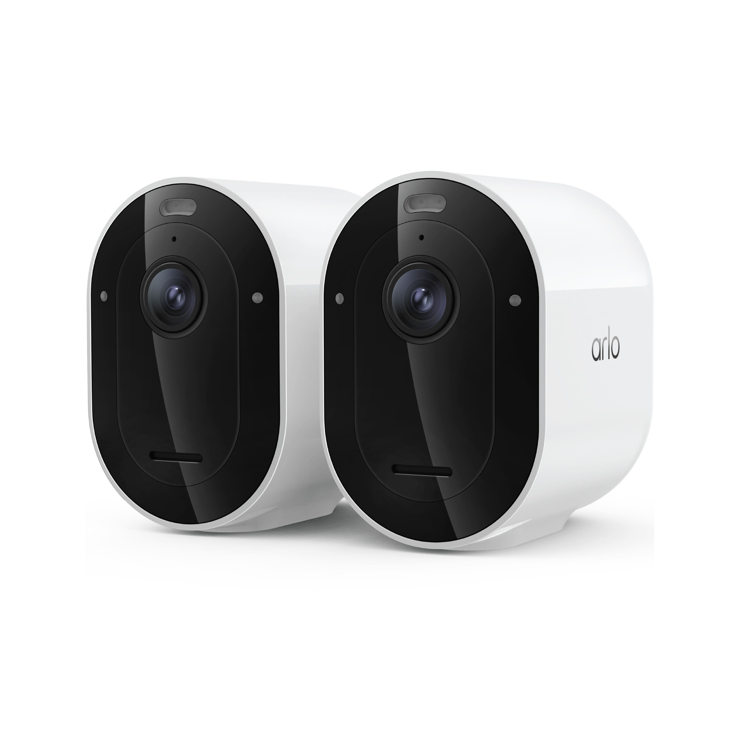 Arlo - Pro Outdoor Security Camera 2K HDR (6th Gen, 2025 Release) - Wireless, Rechargeable Battery, 2-Cam - White
