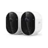Front. Arlo - Pro Outdoor Security Camera 2K HDR (6th Gen, 2025 Release) - Wireless, Rechargeable Battery, 2-Cam - White.