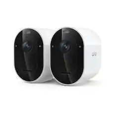 Front. Arlo - Pro Outdoor Security Camera 2K HDR (6th Gen, 2025 Release) - Wireless, Rechargeable Battery, 2-Cam - White.