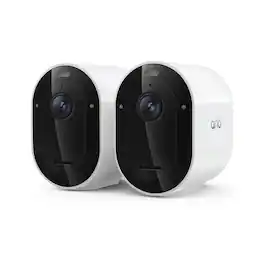 Arlo - Pro Outdoor Security Camera 2K HDR (6th Gen, 2025 Release) - Wireless, Rechargeable Battery, 2-Cam - White