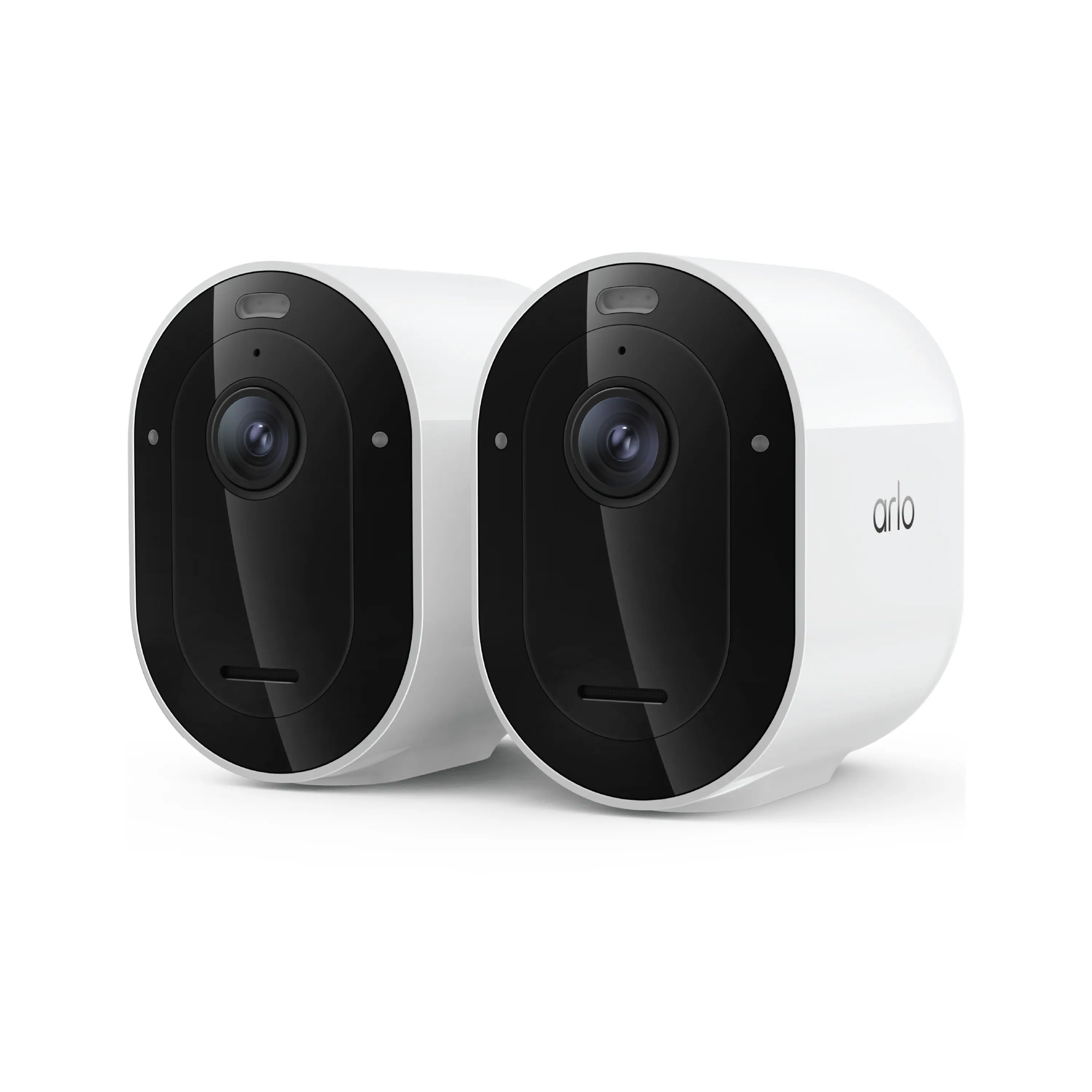 Arlo - Pro Outdoor Security Camera 2K HDR (6th Gen, 2025 Release) - Wireless, Rechargeable Battery, 2-Cam - White