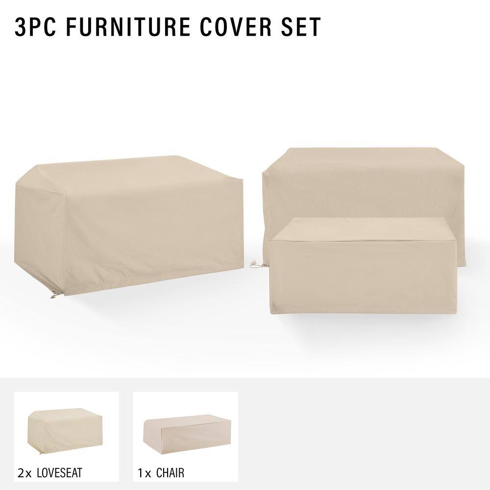 3PC FURNITURE COVER SET

2x LOVESEAT
1x CHAIR
