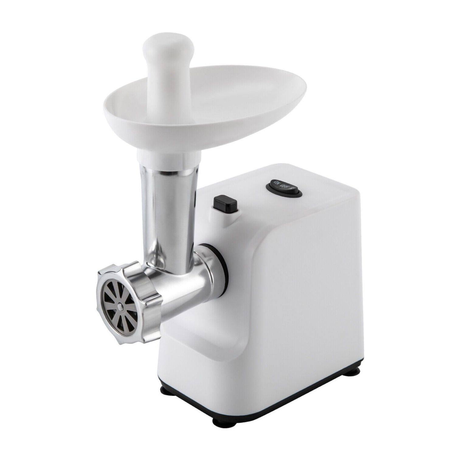 Front. Stock Preferred - Electric Meat Grinder Mincer - White.