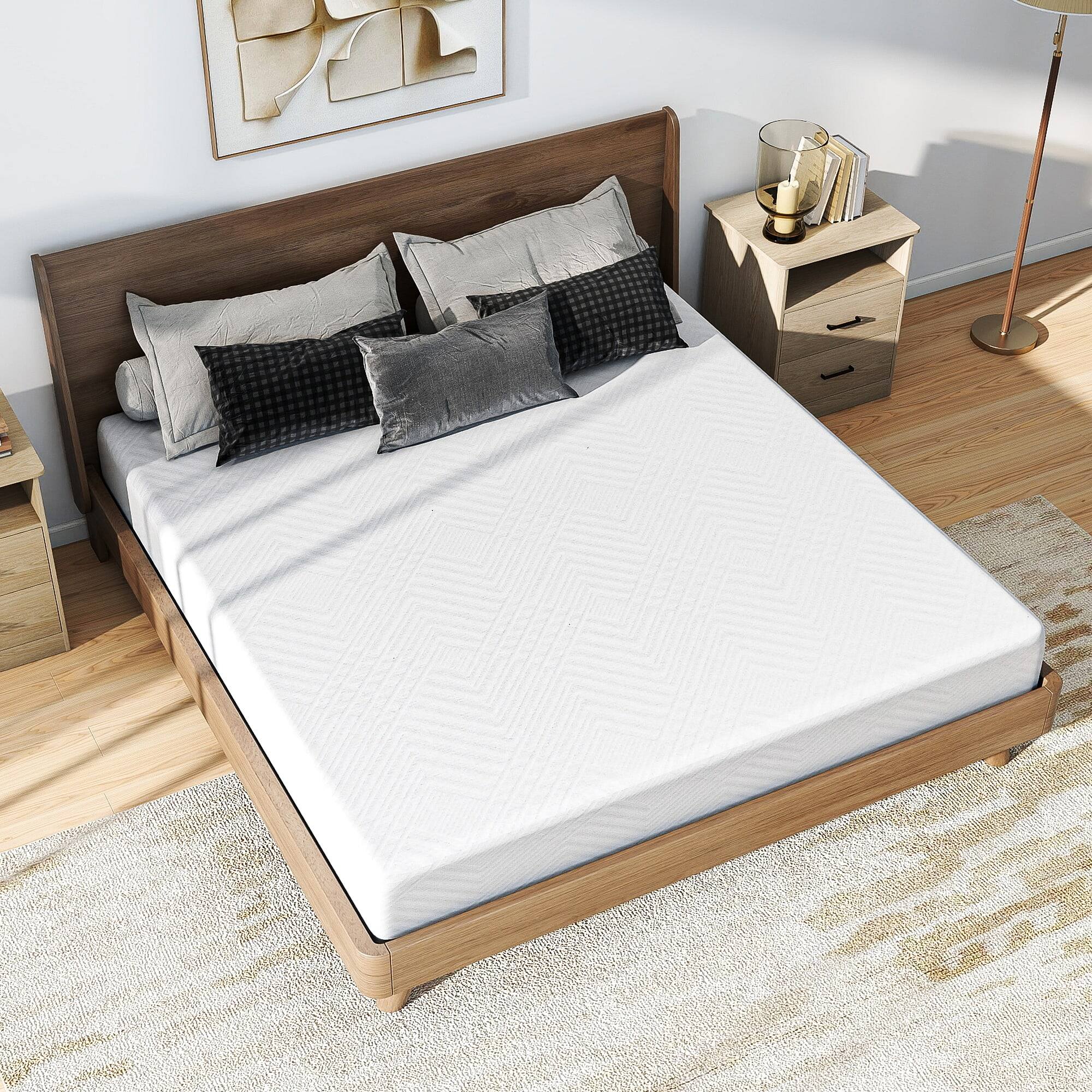 Alt View 5. Kadyn - Tea Memory Foam Mattress, Cooling Gel, Fiberglass-Free, CertiPUR-US Certified, Medium Firm - White.