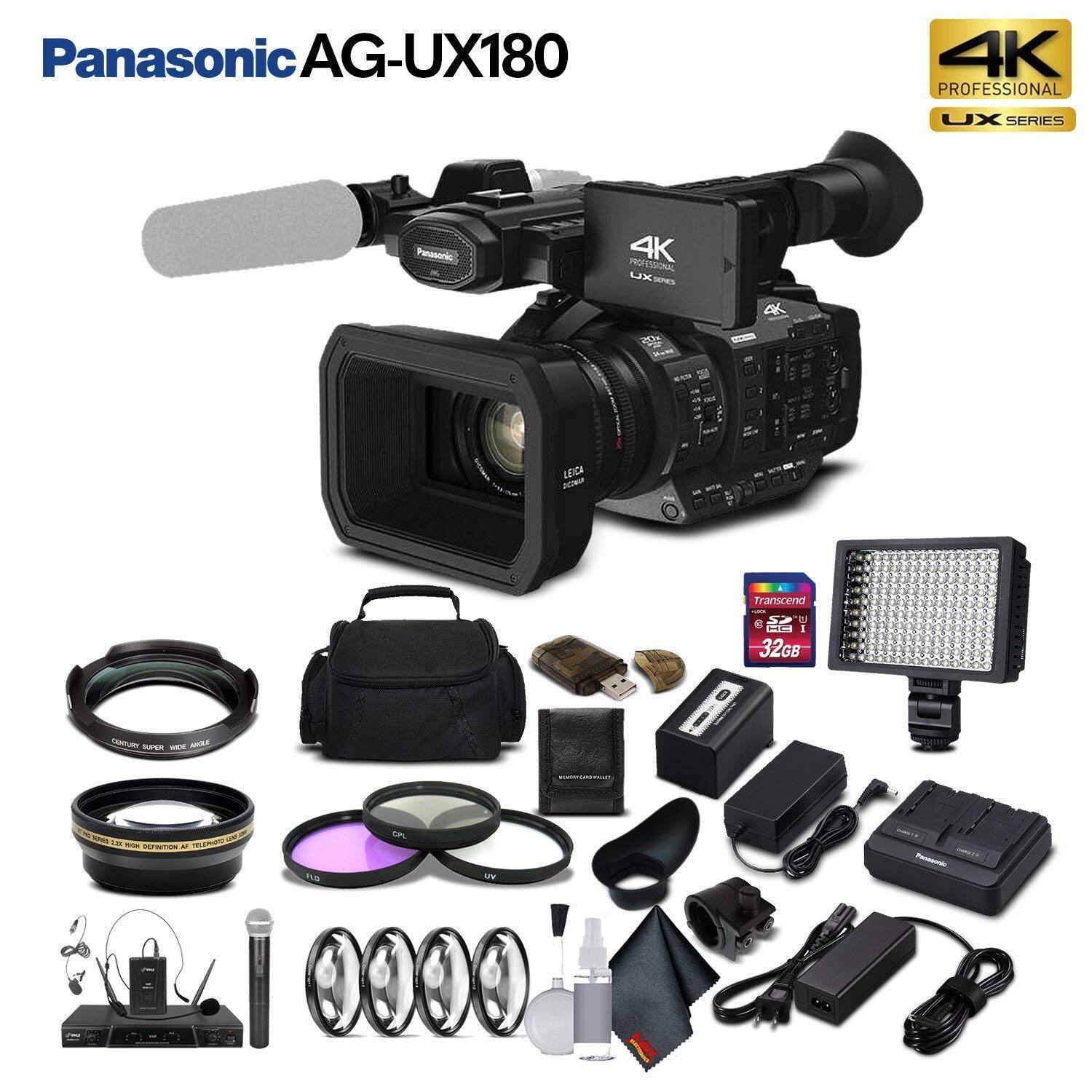 Panasonic AG-UX180  
4K PROFESSIONAL UX SERIES  
Panasonic 4K PROFESSIONAL UX  
LEICA  
Transcend 32GB  
4K PROFESSIONAL UX SERIES