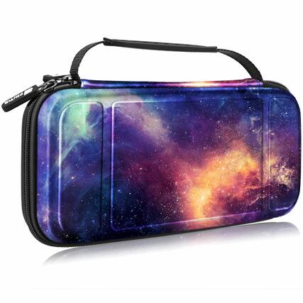 Front. Kitcheniva - Hard Shell Carry Case For Nintendo Switch Lite 2019 Accessories Storage Bag Galaxy - Galaxy.