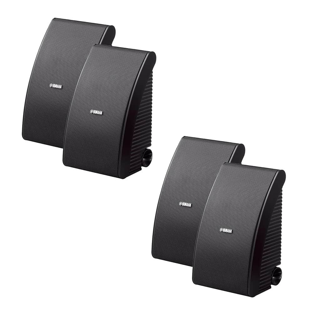 Yamaha - NS-AW592 All-Weather Outdoor Speakers Bundle - 4 Pack - Black