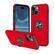 Front. Entronix - Entronix iPhone 14 Plus Case with 360º Circular Ring Gripstand for Ultimate Protection - Red.