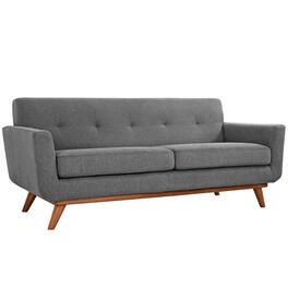 Engage Upholstered Fabric Loveseat by Modway - Expectation Gray