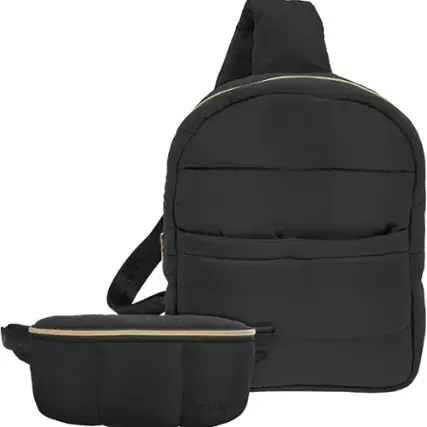 Front. Fashion Angels - Style.Lab by Fashion Angels: Bekah Puffer Crossbody Backpack & Belt Bag Set.