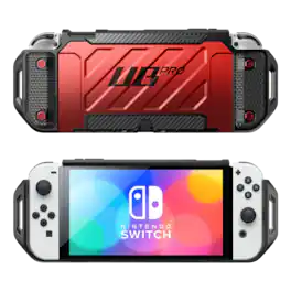 SUPCASE - Nintendo Switch OLED Unicorn Beetle PRO Dockable Grip Case - Metallic Red
