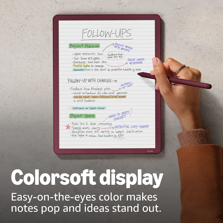Amazon Kindle Scribe Colorsoft 64GB (newest model), 11” paper like ...