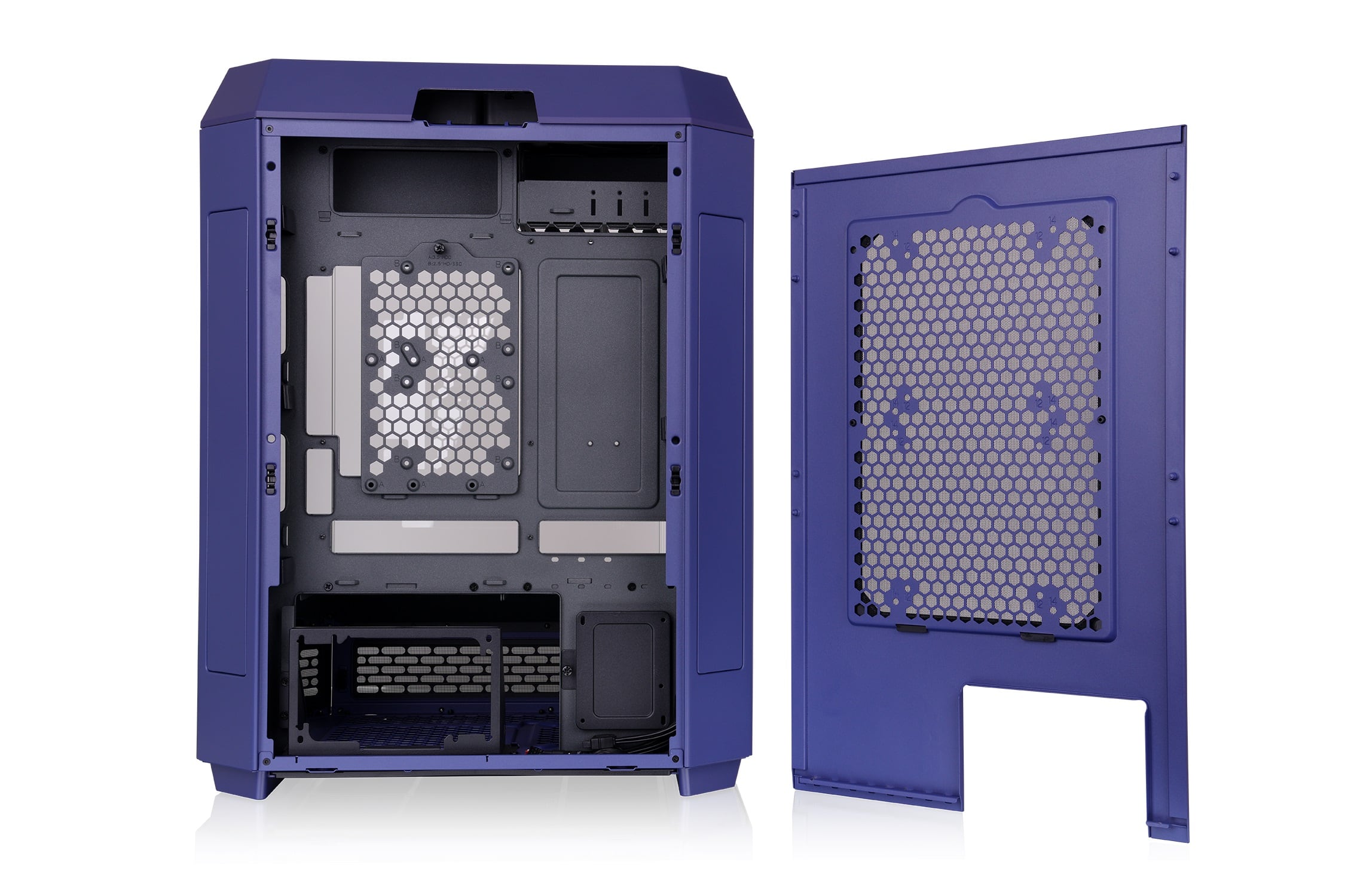 Back. Thermaltake - The Tower 600 Mid Tower ATX PC Case - Future Dusk.