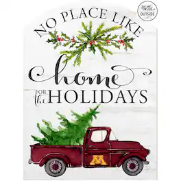 Jardine - Minnesota Golden Gophers 16'' x 22'' Holiday Marquee Sign - White