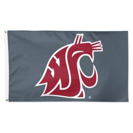 WinCraft - Washington State Cougars 3' x 5' Single-Sided Deluxe Secondary Team Logo Flag - Multicolor