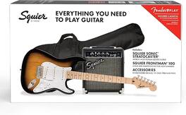 Fender - Squier Sonic Stratocaster HSS Pack, with Frontman 10G Amp - 2-Color Sunburst