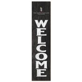 Jardine - University of Maryland Baltimore 12'' x 48'' Welcome Outdoor Leaner - Black