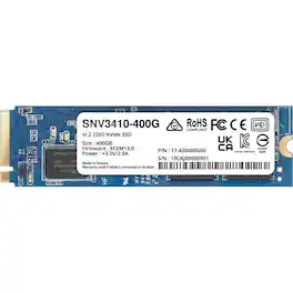 Synology - SNV3000 SNV3410-400G 400 GB Solid State Drive - M.2 2280 Internal - PCI Express NVMe (PCI Express NVMe 3.0 x4)