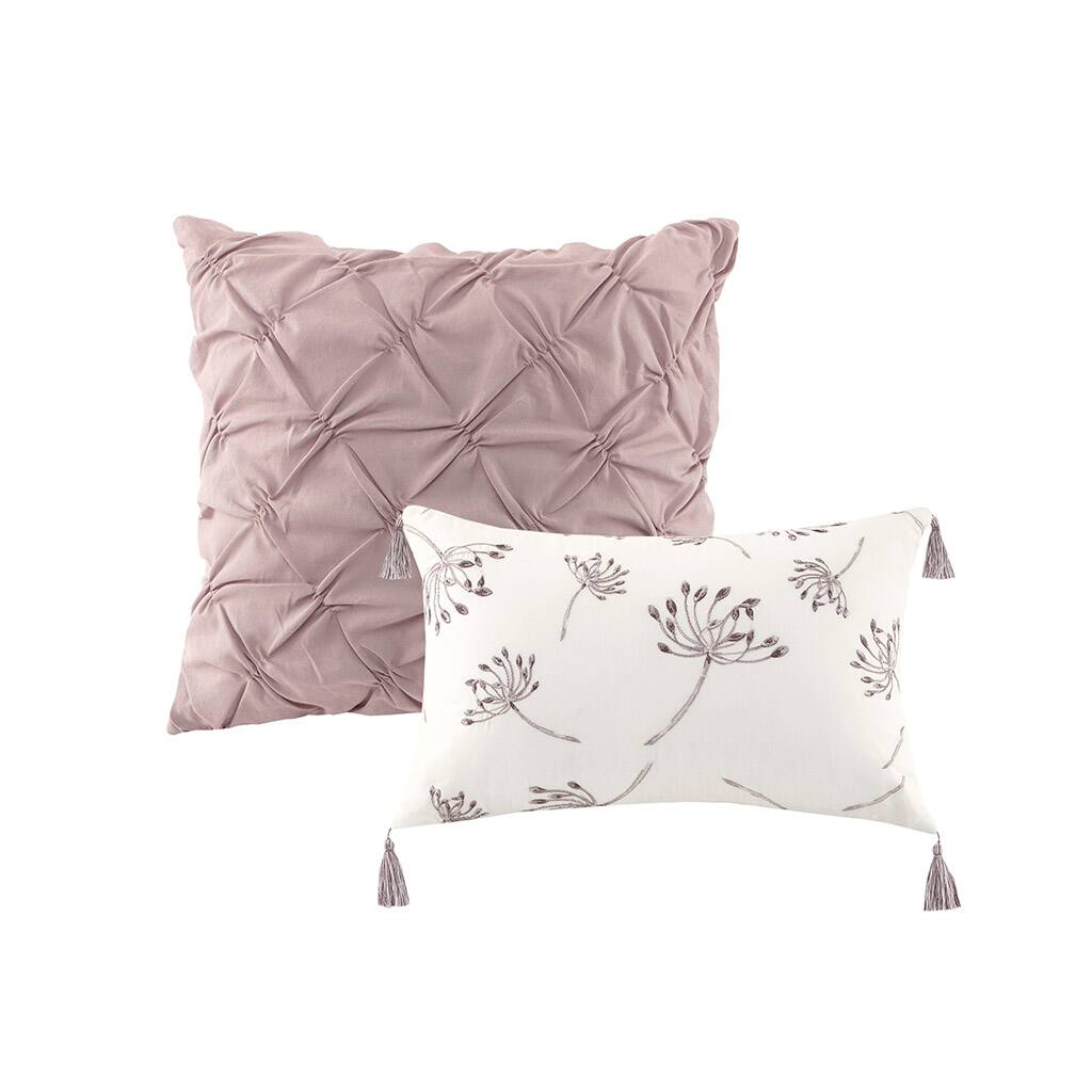 Alt View 4. Gracie Mills - Gracie Mills Kyrie 8-Piece Cotton Printed Comforter Set - Blush.
