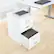 Alt View 16. OSP Home Furnishings - 2 Drawer Mobile Locking Metal File Cabinet - White.