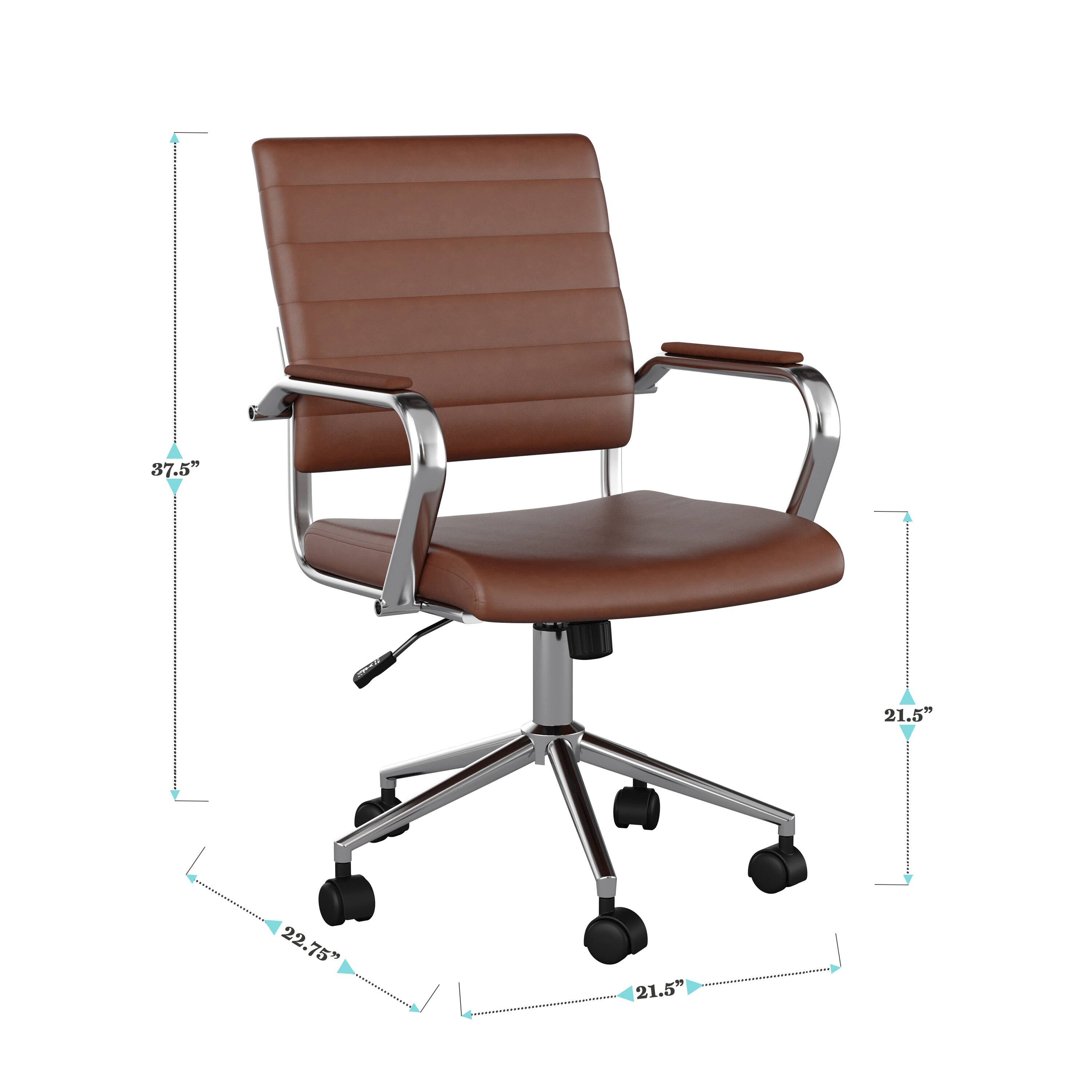 The text on the image reads: "37.5" 21.5" 22.75" 21.5". This information is likely related to the dimensions of the chair, such as the height, width, and depth.