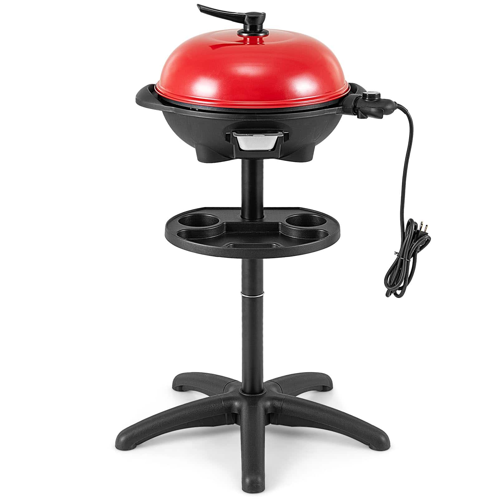 Ecooso - 1350W Outdoor Electric BBQ Grill with Removable Stand, Nonstick Cooking Surface