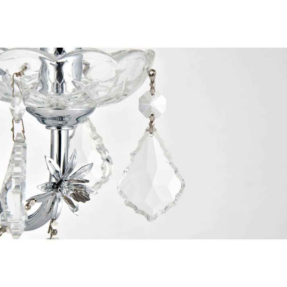 Angle. Elegant Lighting - St. Francis 3 light Chrome Wall Sconce Clear Royal Cut Crystal - Chrome.