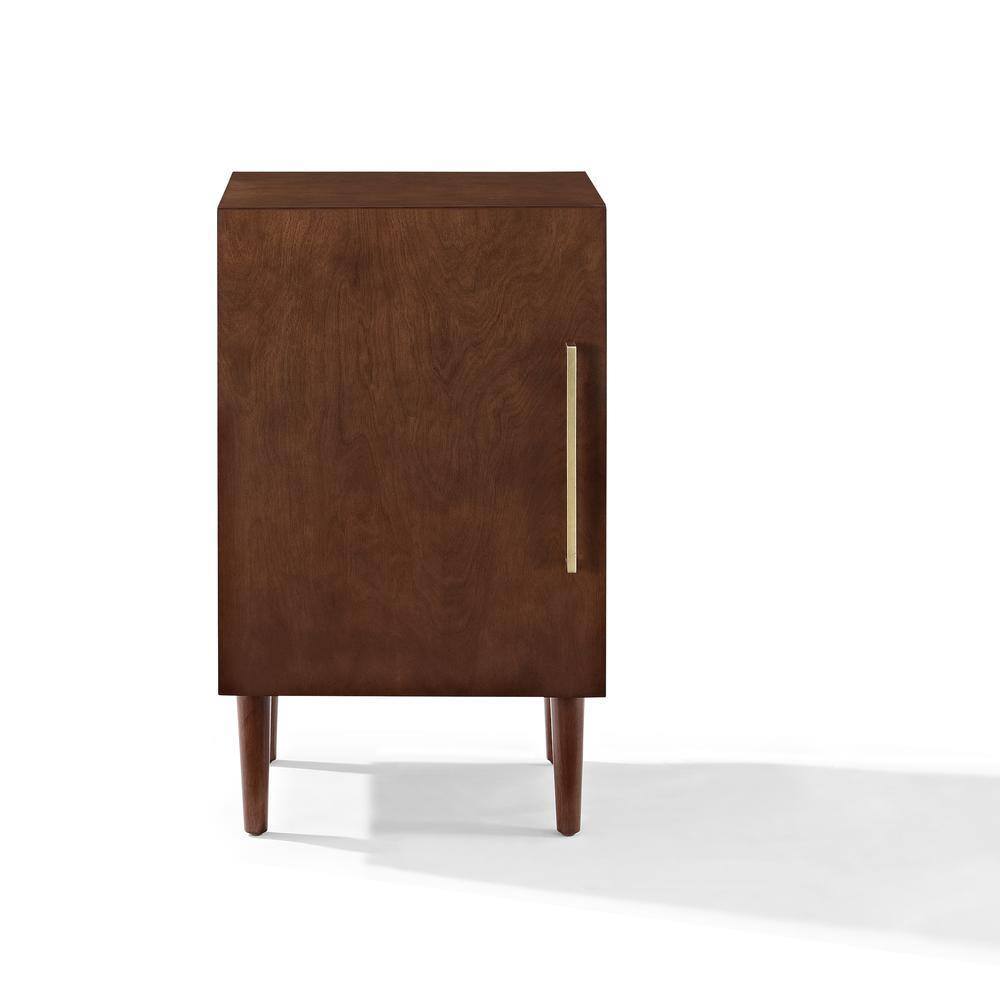 Alt View 1. Crosley Furniture - Everett Medium Record Player Cabinet With Vinyl Storage - Brown.