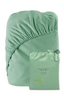 BedVoyage - Luxury 100% viscose from Bamboo Fitted Sheet - Seaglass